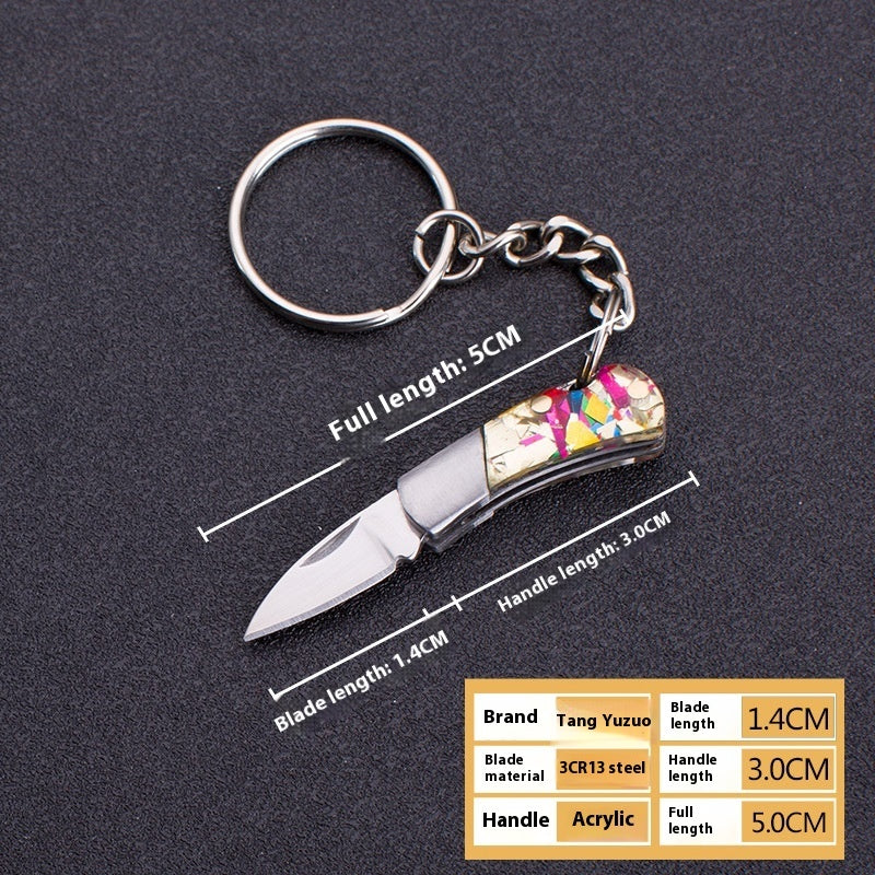 Split Quick Knife Folding Pocket Your Keychain