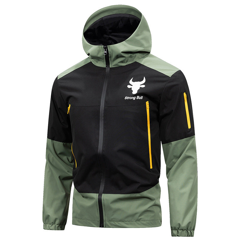 Outdoor Sports And Casual Loose All-matching Windproof Hood Workwear Tops Men's Jacket