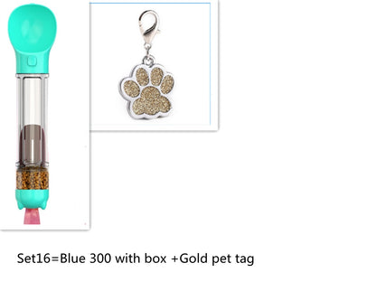 Vaso de agua multifuncional para mascotas Para llevar con el perro