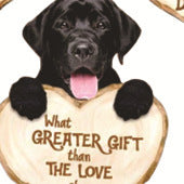 Love Dog Acrylic Key Ring Pendant