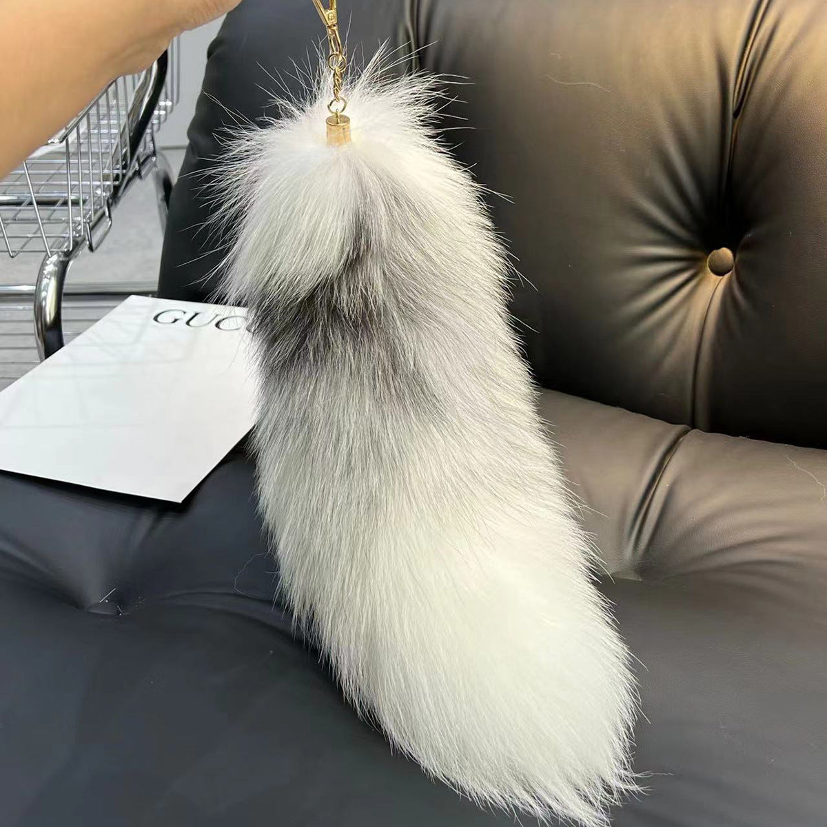 Personalized Plush Fox Tail Pendant Bag Hanging Ornaments
