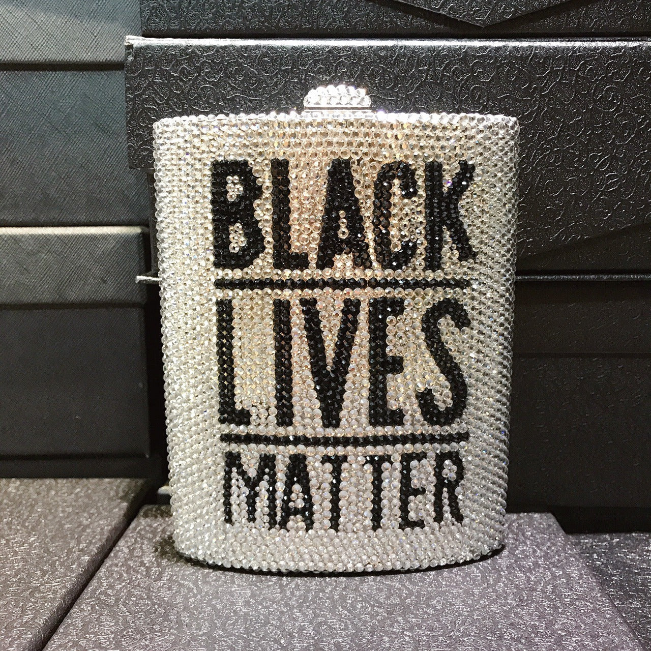 Glam BLM Diamond Clutch