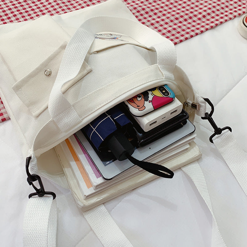 Cartoon Canvas Tote Bag