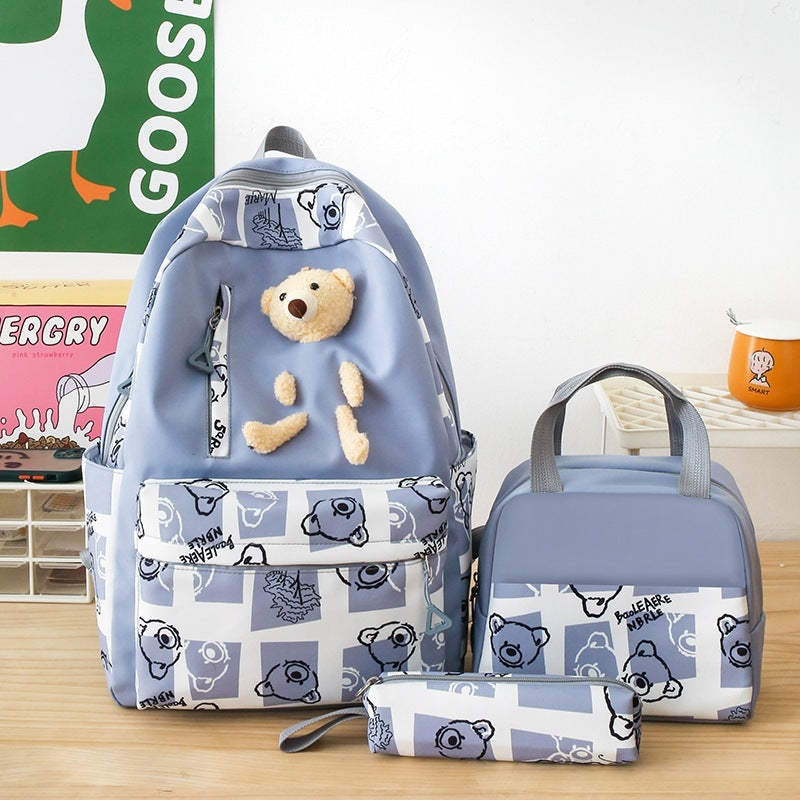 Cute Bear Three-piece Set Bag
