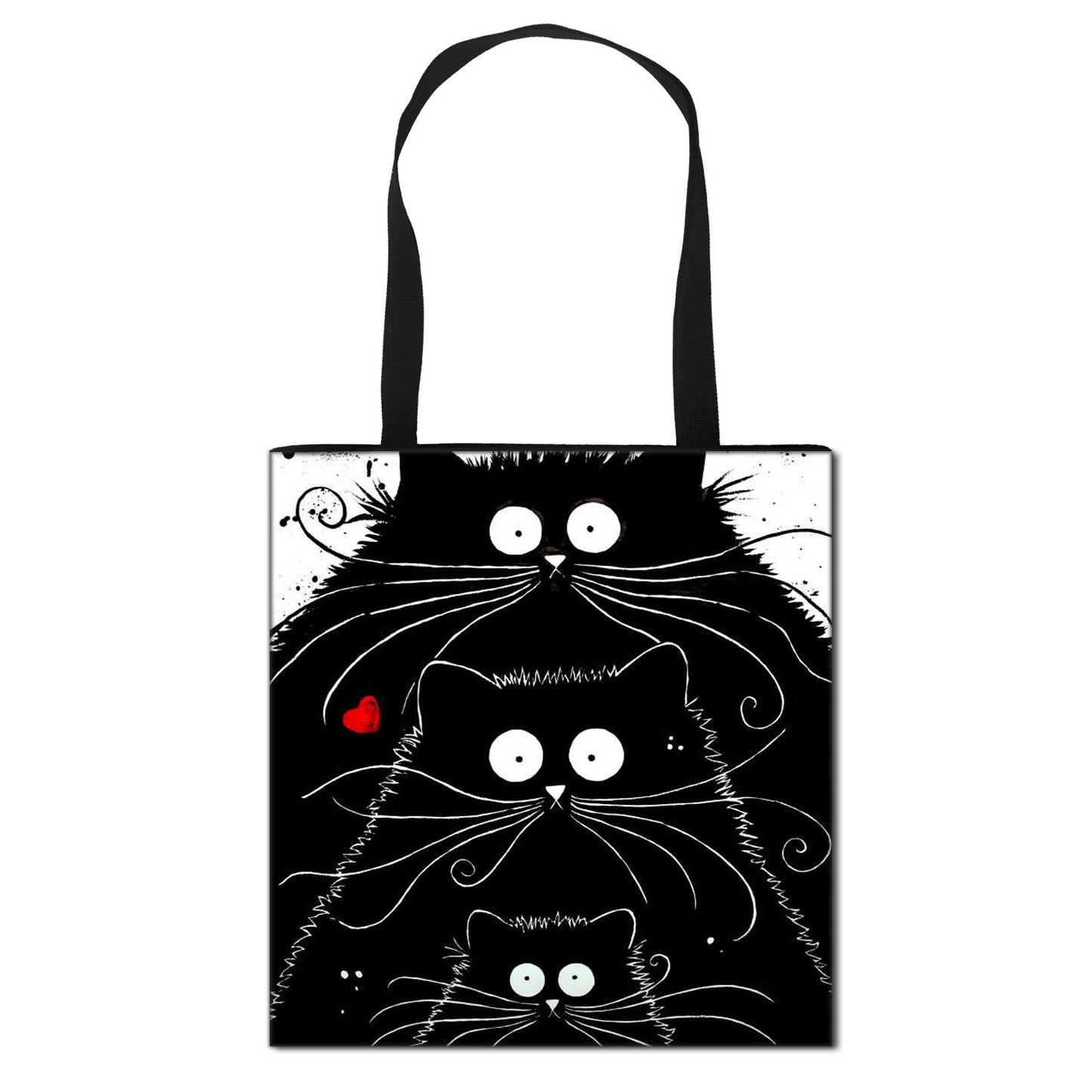 Foldable Cartoon Print Student Bag Tote Bag