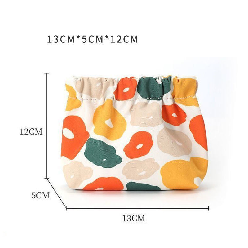 Printing Mouth Red Bag Storage Bag Portable