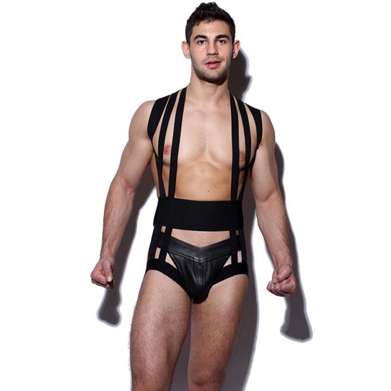 Men's Shapewear Top With A Tight Waistband And Chest Waistband Vest - BAGMODA