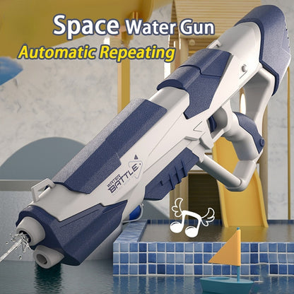 Pistola de agua eléctrica automática con absorción de agua, juguete para exteriores, playa, piscina, baño, regalo para niños.
