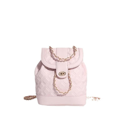 Rhombus Chain Rucksack Student Schulter Handtasche
