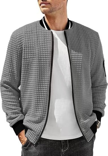 Lässige Herrenmode Stehkragenjacke
