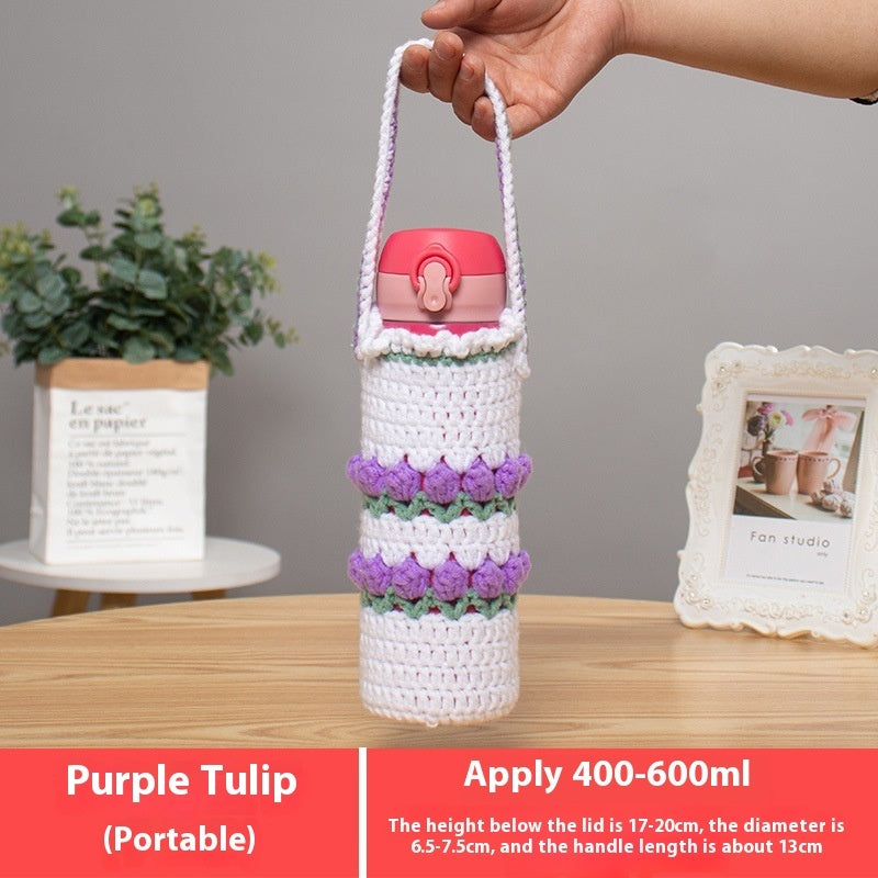 Cup Cover Crossbody Long Strap Vacuum Cup Glass Universal