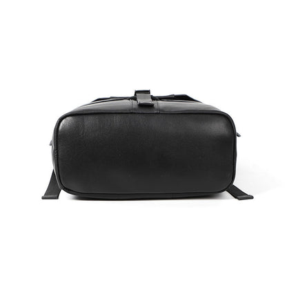 Mochila de cuero negra