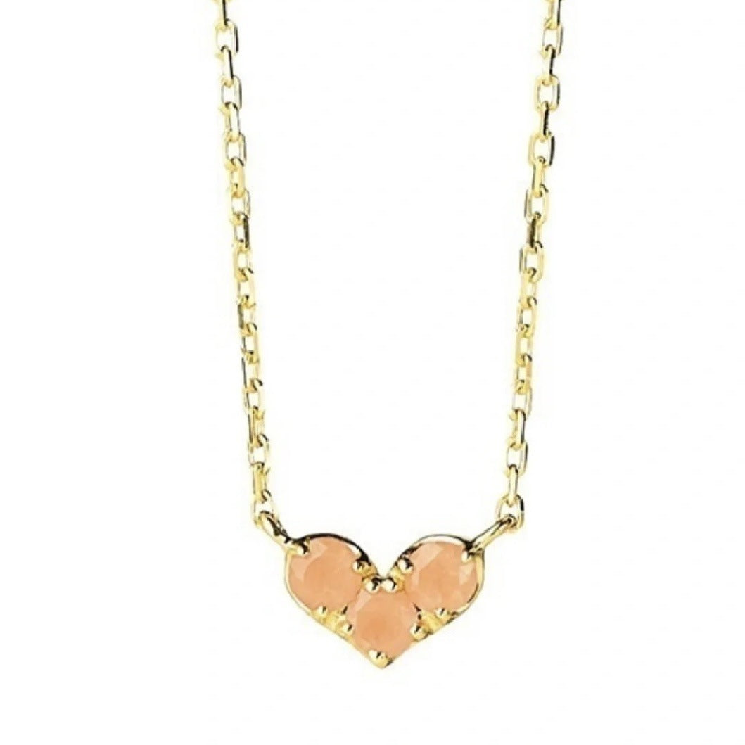 Collar con piedras de nacimiento de amor de enero a diciembre (Nicho)