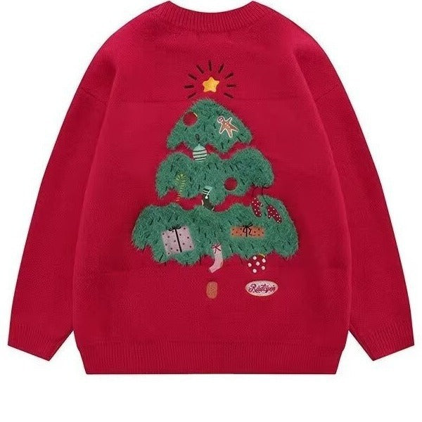 Christmas Design Sense Autumn And Winter Loose Couple Knitwear Sweater