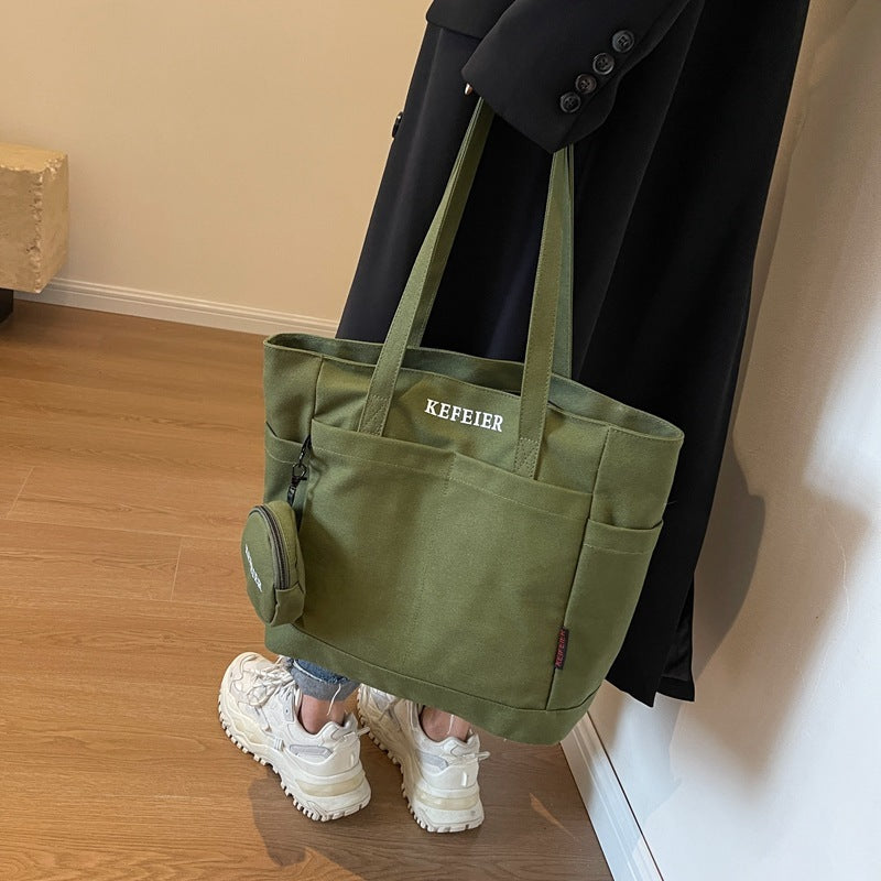 Canvas Shoulder Leisure Tote Bag