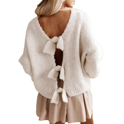 Fliege Damen Strickwaren Europäischer und amerikanischer Pullover