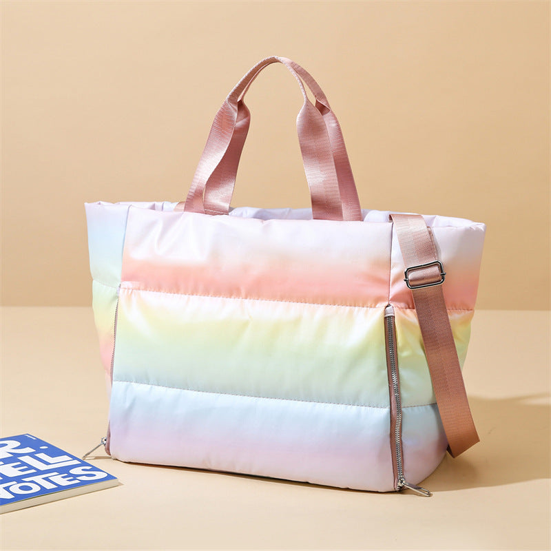 LuxeStride Colorful Oxford Tote