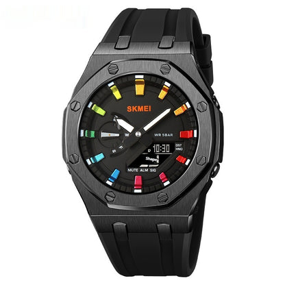 Reloj electrónico luminoso deportivo multifuncional resistente al agua