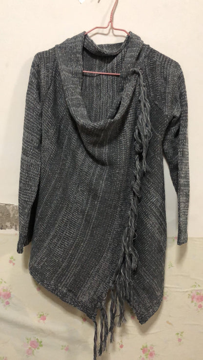 Pullover Mittellang Modisch Quaste Damen