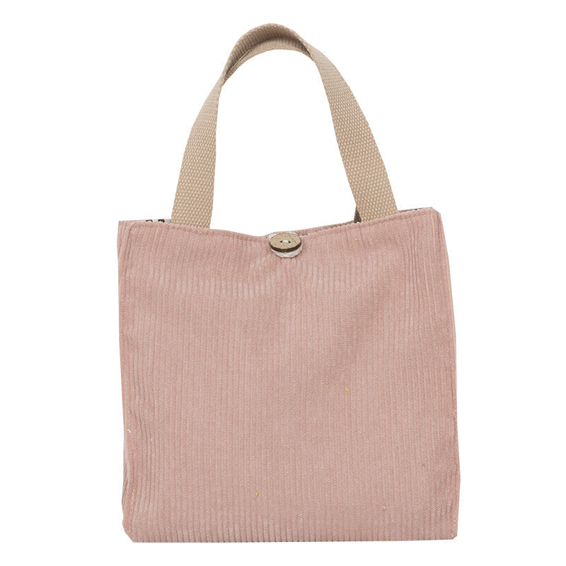 Solid Color Student Lunch With Rice Bag Portable
