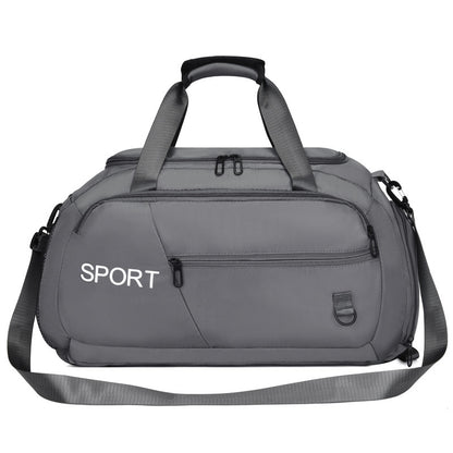 Gepäcktaschen für Frauen Handtasche Oxford Herren Fitness Gym Umhängetasche Wasserdichter Sport Reiserucksack mit Schuhfach