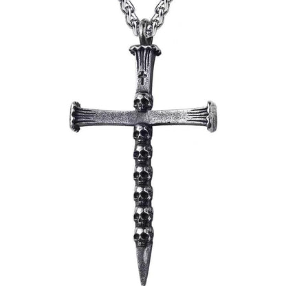 Collar de cruz para mujer, estilo hip hop, moderno, estilo europeo y americano.