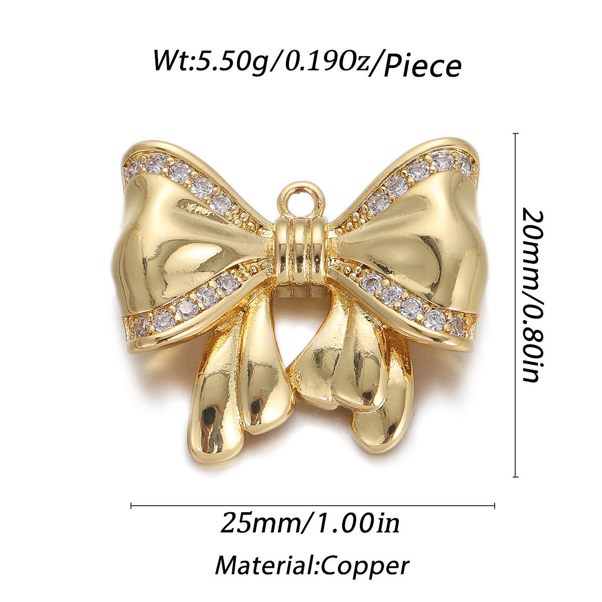 Drop Oil Bow Sunflower Pendant Diy Bracelet Necklace