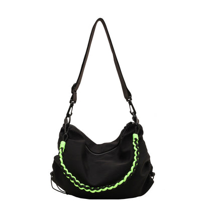 Bolso bandolera de nailon naranja