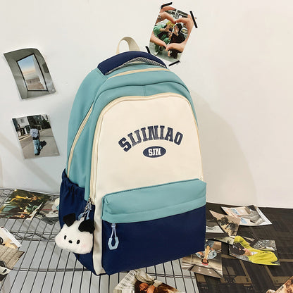 Mochila de viaje para pareja de estudiantes universitarios