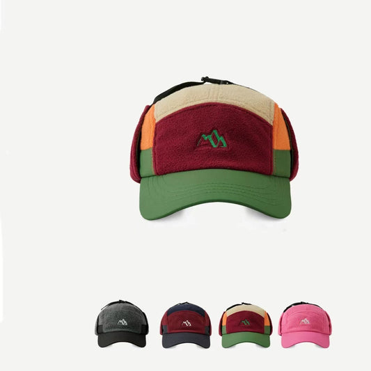 Protection Ushanka Street Matching Baseball Mountain Embroidery Pilot Cap