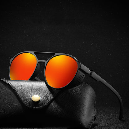 Polarisierte Sonnenbrille für Männer und Frauen mit rundem Rahmen