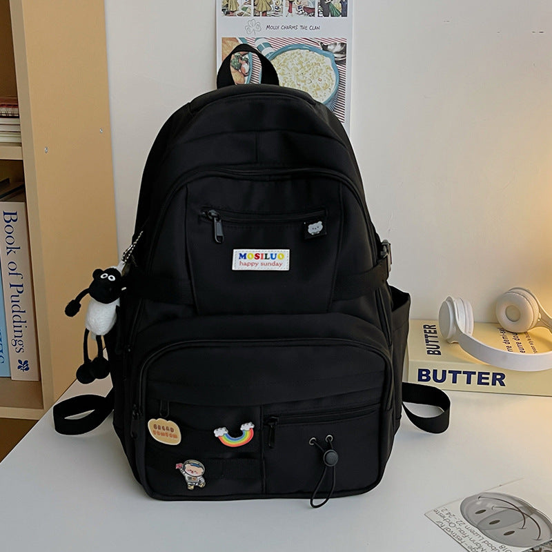 Fashion Color Contrast Large Capacity Travel Backpack