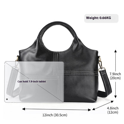 Bolso bandolera de piel de vacuno
