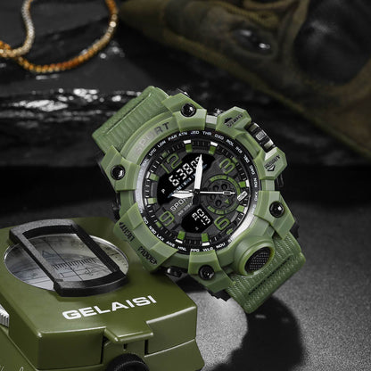 Reloj de Comercio Exterior, Tecnología Negra, Estudiante de Secundaria, Moderno, Deportivo, Luminoso, para Niños, Reloj Electrónico Transfronterizo