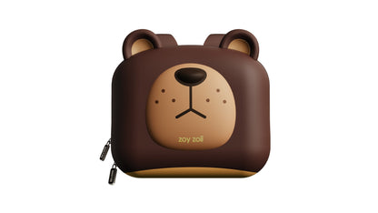 Mochila escolar con diseño de oso de dibujos animados, informal, con correa ajustable, para estudiantes, para vacaciones, viajes, regalo