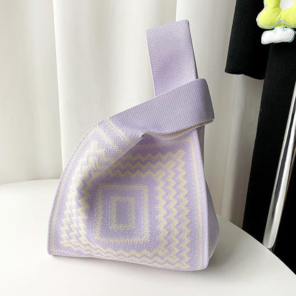 Bolso de hombro de punto especial
