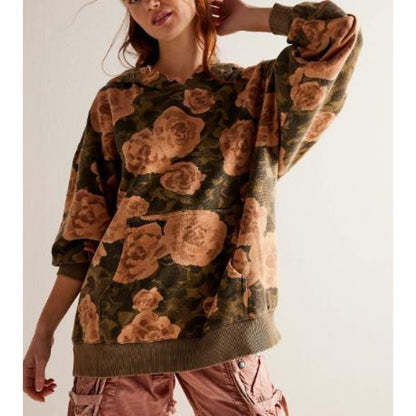 Sudadera con capucha para mujer con impresión 3D de moda