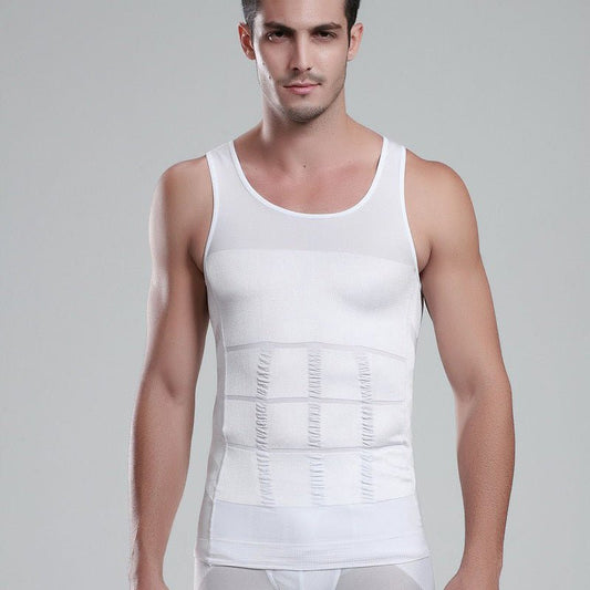 Men's Fashion Casual Solid Color Shapewear Vest - BAGMODA