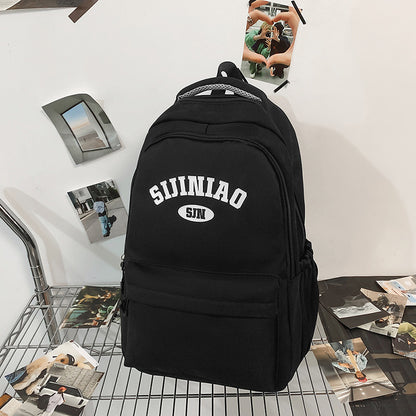 Mochila de viaje para pareja de estudiantes universitarios