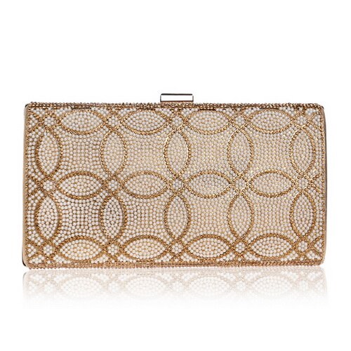 Diamonds Metal Rhinestones Beading Clutch