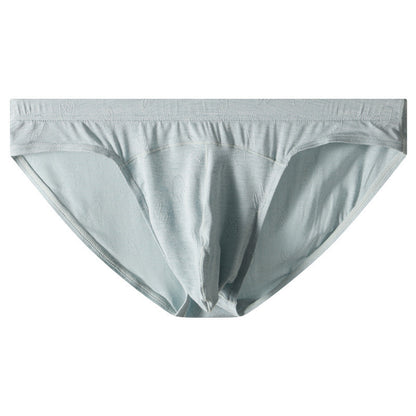 Briefs Modal Low Waist Jacquard Ice Silk Underwear