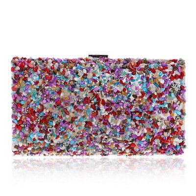 Diamonds Metal Rhinestones Beading Clutch