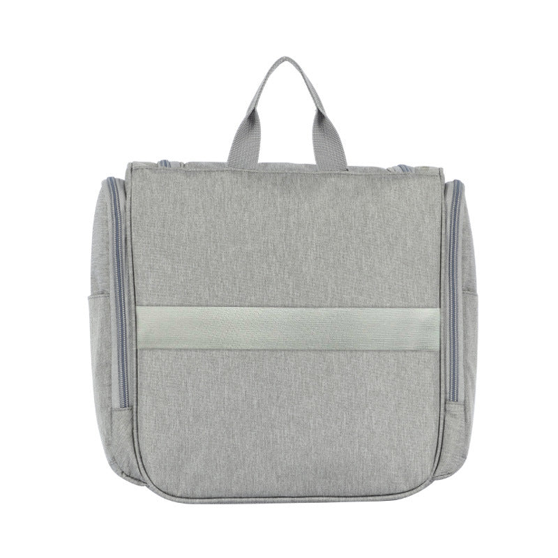 Women's travel toiletry bag with makeup mirror