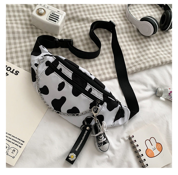 Japanese Cow Pattern Messenger Bag