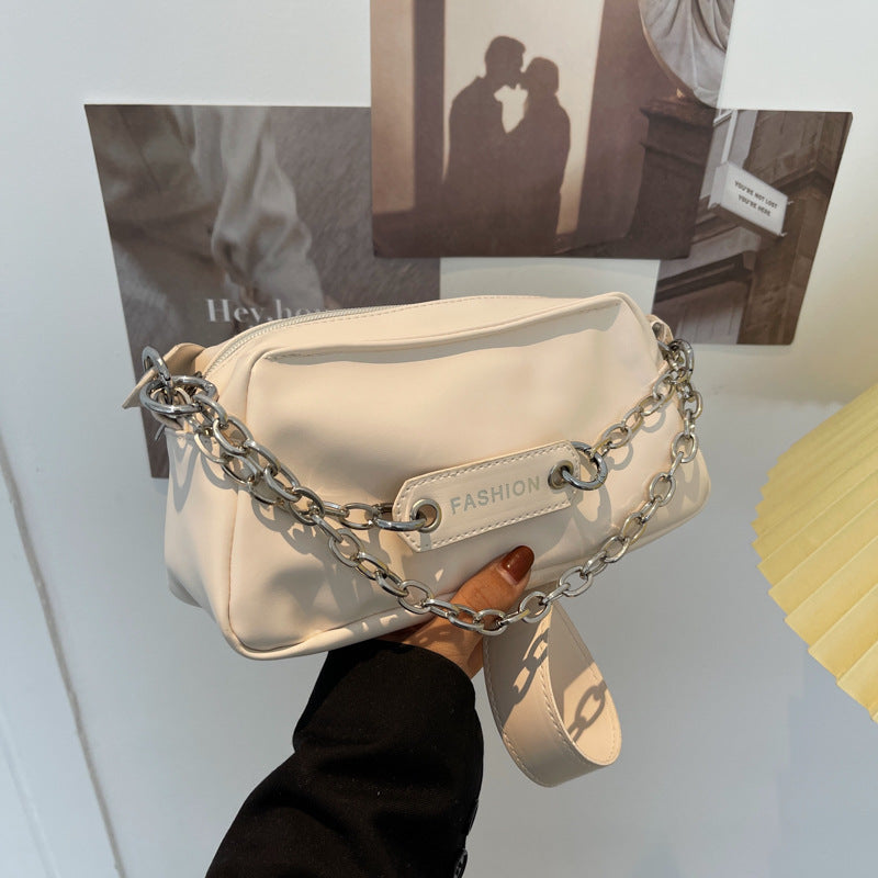 Trendy Texture Chain Bag
