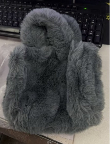 Wintertaschen Kette Plüsch Totes Bag
