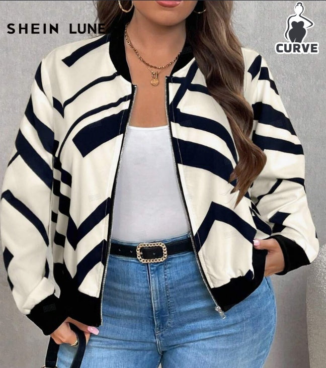 Minimally Casual Printed Women's Jacket