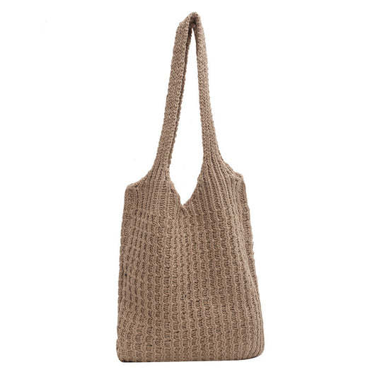 Bolso de hombro para mujer, bolso de compras de mano con diseño artístico