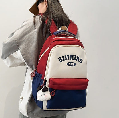Mochila de viaje para pareja de estudiantes universitarios