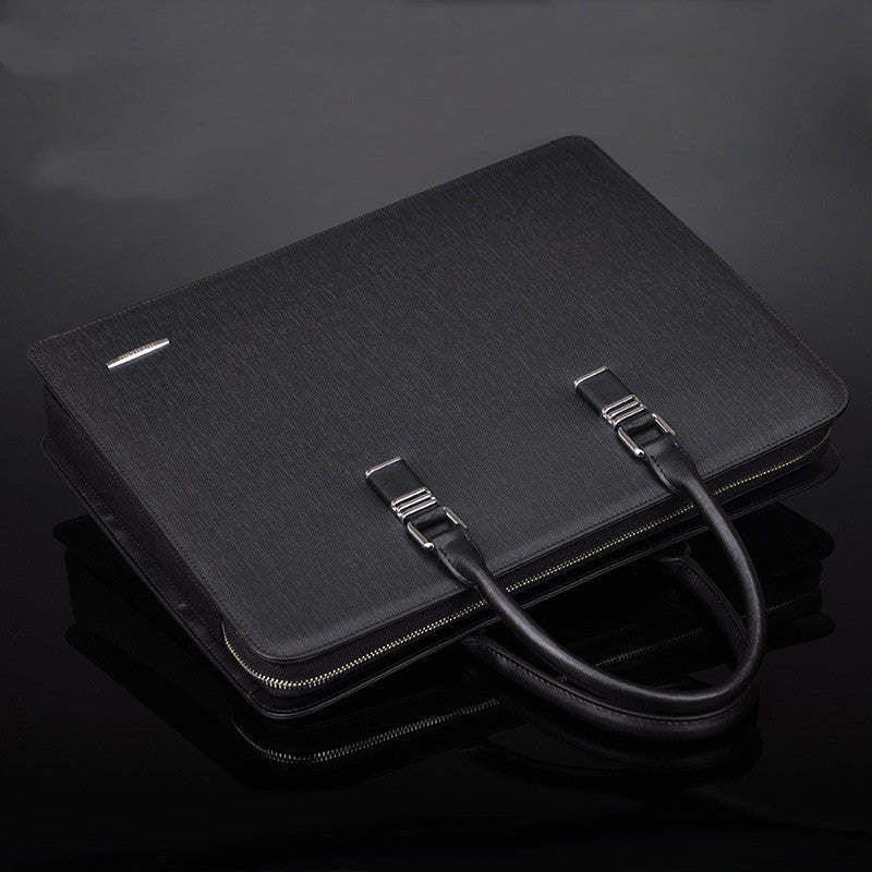 Maletín de negocios con cerradura de combinación y múltiples compartimentos para hombre